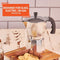 IMUSA USA B120-43V Aluminum Espresso Stovetop Coffeemaker 6-cup, Silver