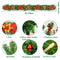 Christmas Garland, LED Christmas Tree Garland, Christmas Garland, 2.7m 200 Branches, Christmas Decoration Garland for Fireplace with Garden Stairs