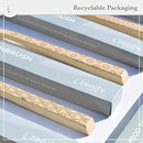 Zenify Earth Bamboo Toothbrush Adult (Set of 4) - Charcoal Infused Soft BPA Free Bristles - Biodegradable Handle - Australian Owned
