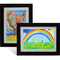 2 Pack Kids Artwork Picture Frame Kids Art Frames Front Opening A4 Children Art Projects Kids Artwork Display Frame Picture Frame Hold up to 150 Artworks for Crafts Drawing (2*Black)