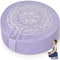 MONAHITO Meditation Cushion - Comfort+ Double Sided Floor Pillow - Deluxe Meditation Pillow - Portable Floor Cushion Seating for Adults - Premium Yoga Bolster - Third Eye Purple (16 inches)