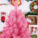 Ariv Pink Christmas Tree 1.5M/5ft Color Xmas Tree 478 PVC Tips Metal Stand Frame Deco Family Store Hotel Home Party Holiday Decoration Ornaments