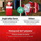 Jingle Jollys Christmas Inflatable Illuminated Santa, Outdoor Decorations, 1.8M Cold White LED Lights with Pegs and Ropes Set Built-in Pump Lawn Yard Decor