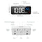 【Upgraded】Digital Alarm Clock with Large Led Temperature Display, Portable Alarm Clock Digital, Snooze Time, Four-Level Adjustable Brightness Dimmer, 13 Music USB Charging Ports for Table Bedroom