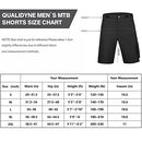 qualidyne Men's Mountain Bike Shorts 3D Padded Lightweight MTB Cycling Shorts with Loose Fit -Quick Dry
