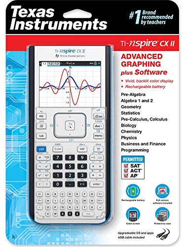 TI-Nspire CX II Color Graphing Calculator with Student Software