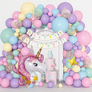 Unicorn Balloon Arch Garland Kit,147PCS Unicorn Theme Balloons Party Supplies Kit Pink Purple Blue Confetti Balloons Happy Birthday Banner for Baby Shower Unicorn Birthday Party Decorations