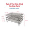 Tala 3 Tier Non Stick Cake Cooling Tray, Each Tier Measures 41 x 25cm, Perfect for Cooling Cakes, Cookies and Biscuits