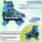 LIRENGUI Roller Skates for Boys, Girls Roller Skates for Kids Boys with All Wheels Lighting Up, Outdoors Indoors Adjustable Roller Skates for Black n Blue (Size 4-7)