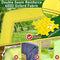 Happy Jump Soccer Goal for Backyard Pop Up Foldable Soccer Net for Children Gift (Black+Yellow, 5' x 3.6')
