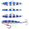 5 Pcs Fishing Lures Kit,Fishing Metal Lures, Multi-Function Blade Baits,All-Purpose Metal Minnow with Tail Spinner, Long Cast and Wild Acting Micro Jigging Spoon, Surf Fishing Bass Jigs