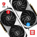 MSI GeForce RTX 4070 Ventus 2X 12G OC Graphics Card - RTX 4070 GPU, 12GB GDDR6X (21Gbps/192-bit), PCIe 4.0-2 x TORX Fan 4.0 - HDMI 2.1a, DisplayPort 1.4a