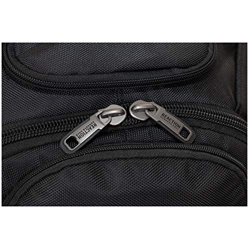 KENNETH COLE 5708145 Cole Reaction Pack-of-All-Trades' Multi-Pocket 17.0” Laptop & Tablet Business Travel Backpack, Black, One Size