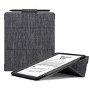 Ayotu Trifold Stand Case for Kindle Scribe (2022 Released) - Premium Durable Fabric Cover with Pen Holder, Auto Sleep/Wake, Only for 10.2 inch Kindle Scribe, Grey