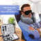 BEOPARY Travel Pillow & Cable Organizer, 100% Pure Memory Foam Neck Pillow 360-Degree Head Support Travel Neck Pillow for Airplane with 3D Eye Masks, Earplugs & Electronics Bag for Travel Accessories