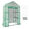 VEVOR Walk-in Green House, 55.5 x 29.3 x 80.7 inch, Portable Greenhouse with Shelves, High Strength PE Cover with Roll-up Zipper Door and Steel Frame, Set Up in Minutes, for Planting and Storage