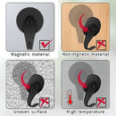 FYY Magnetic Hooks, 2 Pack Heavy Duty Magnets with Hook for Refrigerator, Magnetic Wreath Hanger for Metal Front Door Christmas Decoration, Cruise Hook Hanger for Hanging Cabins Grill Coat Pattern 2