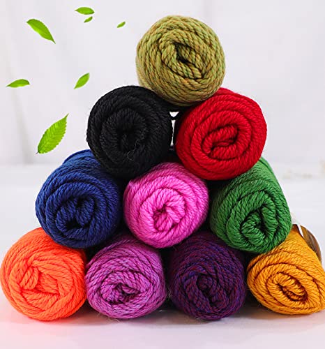 3-Pack Baby Alpaca Wool Blend Yarn Worsted Weight Fashion