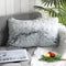 Uhomy Home Decorative Luxury Series Super Soft Faux Fur Pillow Cover Cushion Case for Sofa Bedding Chair Car Gray Ombre 12x20 Inch 30x50 Cm, Single