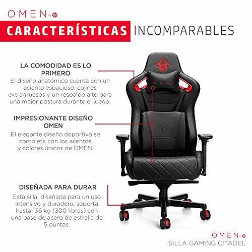 New 6KY97AA OMEN Citadel Gaming Chair by HP.b.