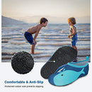 JOTO Water Shoes for Kids, Children Barefoot Quick-Dry Aqua Water Socks Slip-on Swim Beach Shoes for Girls and Boys Toddler -Navywhale