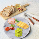 Peohud Marble Cheese Pastry Board, 8" Marble Trivet Cutting Board, Round Dessert Serving Platter for Cake, Fruit, Snacks, Kitchen, Party