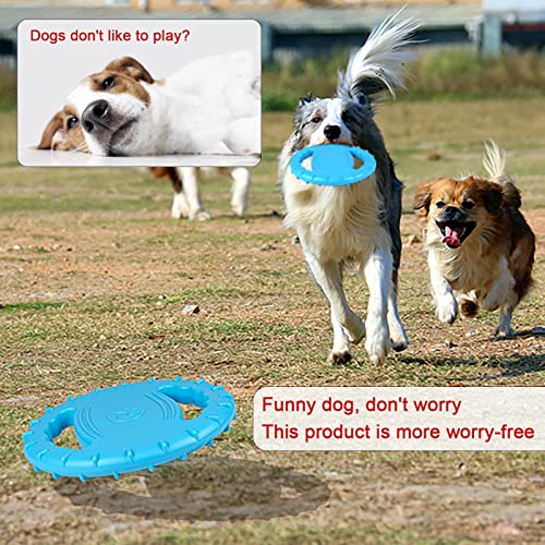 Red Dog Frisbee Dog Tugger Toy Indestructible Dog Flying Disc for Small and Medium Dogs