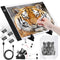 A4 LED Light Board for Diamond Painting Kit Adjustable Brightness USB Powered Art Light Pad with Detachable Stand Copy Paper and Clips Portable Light Box for Tracing Diamond Painting Drawing Sketching