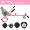 LJX Hoverboard Seat Attachment, Go Kart, Hoverboard Accessories for 6.5” 8” 10” Two Wheel Self Balancing Scooter, Suitable for Kids & Adults(Pink)