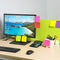 ZCZN 38 x 51 mm Sticky Notes, 6 Neon Color Self-Stick Memo Note Pads, 100 Sheets/Pad, Small Size, 12 Pads