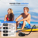 Serene Life Digital Electric Air Pump Compressor - 110W 12 Volt Quick Air Inflator w/LCD, 0-16 Adjustable PSI - For Water Sport Inflatable SUP Stand Up Paddle Board - SereneLife SLPUMP20