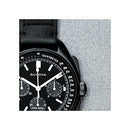 Bulova Men's Archive Series Lunar Pilot 6-Hand Chronograph Precisionist Black Ion-Plated Stainless Steel, Black NATO Strap and Sapphire Crystal Style: 98A186, Black, Chronograph