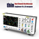 -1014D Portable 7 Inch TFT LCD Display Screen Two In One Dual Channel Input Signal Generator Desktop Oscilloscope Capture Output Signal Function 100MHz* 2 Ana-log Bandwidth 1GSa/s Sampling Rate