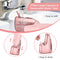 Sejoy Cordless Water Flosser, Water Dental Flosser Water Flossers for Teeth Portable Oral Irrigator Rechargeable for Home Travel Office, 270ML IPX7 Waterproof 5 Cleaning Modes & 5 Jet Tips, Pink