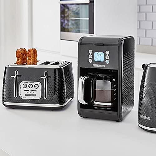 Morphy Richards 30cm Electric 1800W Verve 4 Slice/2 Slots Bread Toaster Black