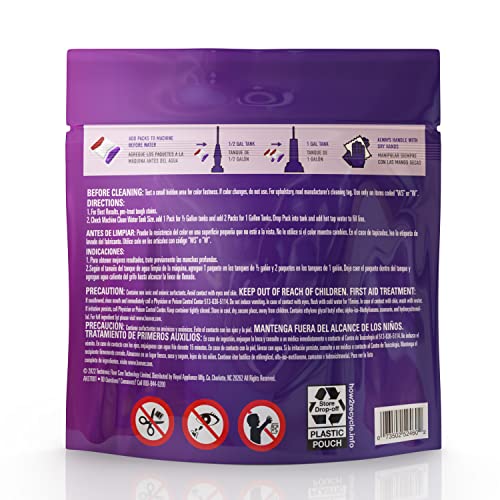 Hoover Paws & Claws Clean Packs, Solutions for Carpet Cleaning Machines, AH37001, White