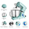 Aucma Stand Mixer,7L Tilt-Head Food Mixer, 6 Speed Electric Kitchen Mixer with Dough Hook, Wire Whip & Beater 1400W (7L, Blue)