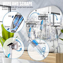 ZFGYmuxi Window Squeegee for Window Cleaning,Window Washer Cleaning Kit,3 in1 Window Cleaner Tool with 410ML Spray Bottle,Window Cleaning Squeegee kit for Indoor/Outdoor High Window