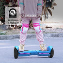 RIDEO Q3-C Hoverboard UL 2272 Approved Electric Self balance Scooter 36v 250w LED RGB light Bluetooth Speaker - Blue