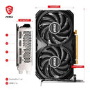 MSI GeForce RTX 4060 Ventus 2X Black 8G OC Graphics Card -NVIDIA RTX 4060, 8 GB GDDR6 Memory, 17 Gbps, PCIe 4.0, DLSS3