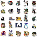 Miyazaki Hayao Theme Stickers Pack of 50, My Neighbor Totoro Sticker, Cute Cartoon Anime Sticker for Laptops Luggage Water Bottle Computers (Miyazaki Hayao)