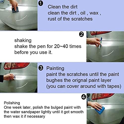 Touch Up Paint for Cars Auto Paint Scratch Repair Touchup Paint Pen, Car Maintenance Care Accessories, 0.4 oz, Multi-Color