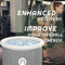 Portable Ice Bath Tub For Athletes, Inflatable Bathtub For Outdoor, Cold Therapy Tub for Cold Therapy Foldable Tub for Hot Bath Ice Bath Freestanding Soaking Tub Spa Tub, Grey 31.5 * 31.5in