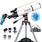 Telescopes for Adults Astronomy, 80mm Aperture 500mm Focal Length, Professional Refractor Telescope for Kids Beginners, with Red Dot Finderscope, Tripod, Phone Adapter, for Observing The Moon & Stars