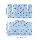 LLHQAMT for Stokke High Chair Cushion, Soft and Comfortable for Tripp Trapp High Chair Cushion, for Tripp Trapp Cushion Set Makes It Safer and More Comfortable for Baby to Sit On (Blue Space Pattern)