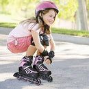 ITurnGlow Kids and Adults Adjustable Inline Skates with Full Light Up Wheels, Safe and Smooth Beginner Rollerblades for Girls and Boys, Men and Women