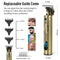Men's Hair clipper, beard trimmer, professional cordless Hair clipper shaver set, T-shaped shaver with LCD screen, suitable for children and families