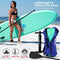 SereneLife Inflatable Stand Up Paddle Board (6 Inches Thick) with Premium SUP Accessories & Carry Bag | Wide Stance, Bottom Fin for Paddling, Surf Control, Non-Slip Deck | Youth & Adult Standing Boat