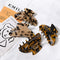 2PCS Hair Claw Banana Clips tortoise Barrettes Celluloid French Design Barrettes celluloid Leopard print Large Fashion Accessories for Women Girls