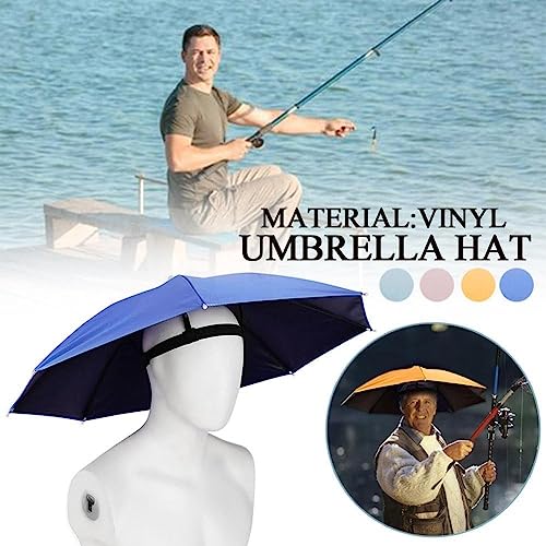 Sun Protection Umbrella Hat Fishing Gear Equipment Camping Hat Adjustable Foldable Fishing Waterproof Headband Hiking Hat